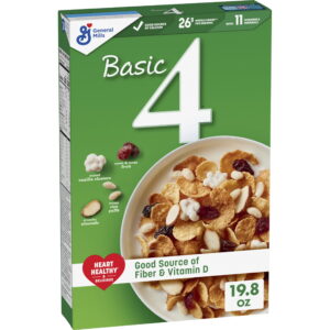 Fundamental 4 Coronary heart-Wholesome Cereal with Complete Grains, Fruits, and Nuts – 19.8 oz