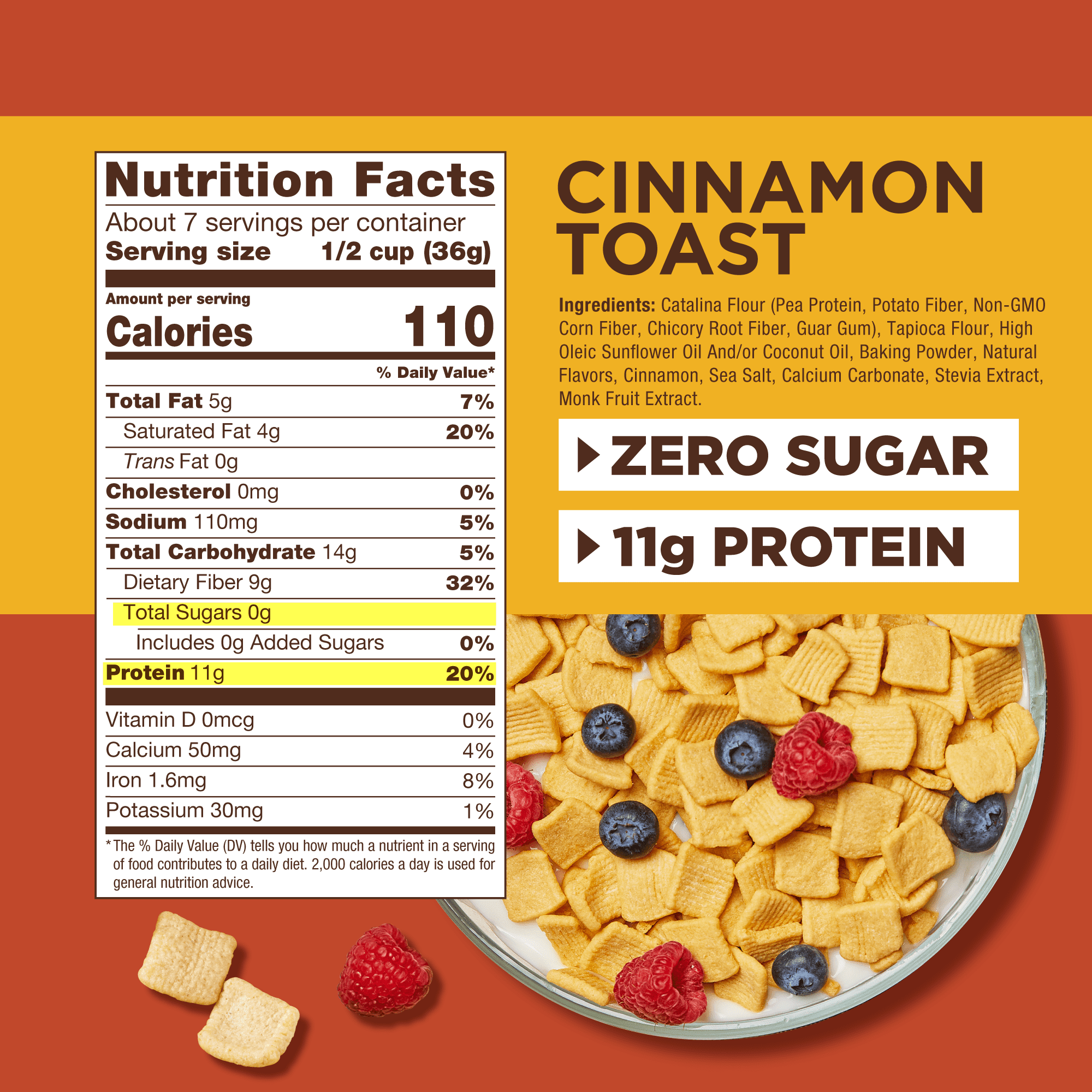 Catalina Crunch Cinnamon Toast Keto-Pleasant Cereal, 9 oz (255 g)