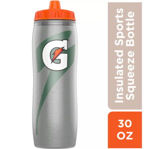 Gatorade 30 oz Insulated Sports activities Squeeze Bottle with Contoured Grip Design