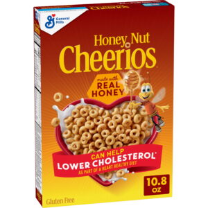 Honey Nut Cheerios Gluten-Free Breakfast Cereal, Coronary heart Wholesome, 10.8 oz